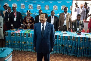 Paul Biya à Yaoundé, le 7 octobre 2018