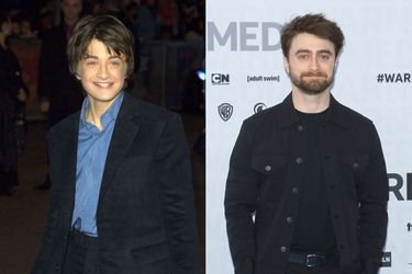 Daniel Radcliffe en 2001 et 2019