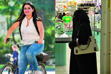 Fini le port du niqab. Aujourd’hui, la jeune femme peut pédaler librement dans les rues de Cologne. Ce vélo, dont elle a été privée, enfant, symbolise sa nouvelle liberté.