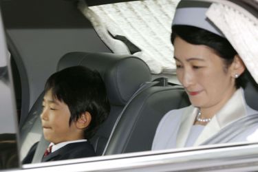 Le prince Hisahito et la princesse Kiko du Japon le 6 septembre 2015, à Tokyo
