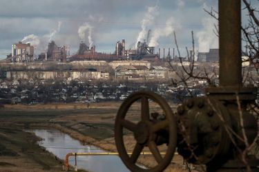 La zone industrielle de Marioupol en Ukraine. 