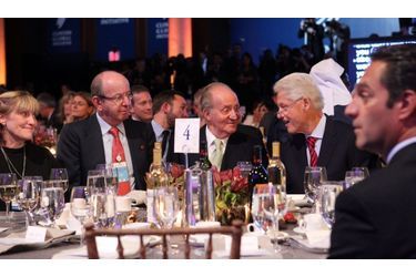 Juan Carlos à table avec Bill Clinton