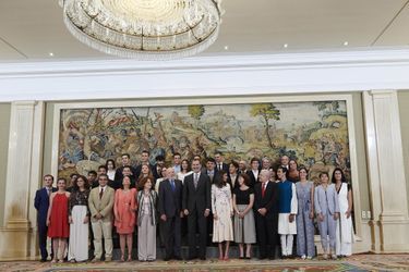 La reine Letizia et le roi Felipe VI d'Espagne à Madrid, le 8 juillet 2019