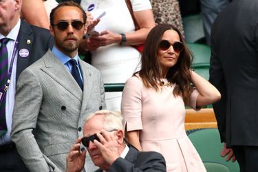 James et Pippa Middleton à Wimbledon le 8 juillet 2019