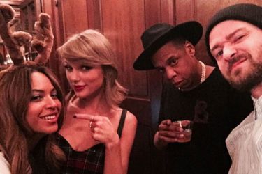 Taylor Swift avec Beyoncé, Jay Z et Justin Timberlake