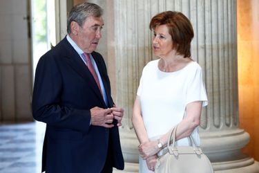 Eddy Merckx et sa femme à Bruxelles, le 5 juillet 2019