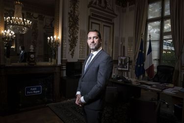 Christophe Castaner dans son bureau à Paris, le 13 novembre 2017.