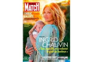 Ingrid Chauvin en une de Paris Match n°3514