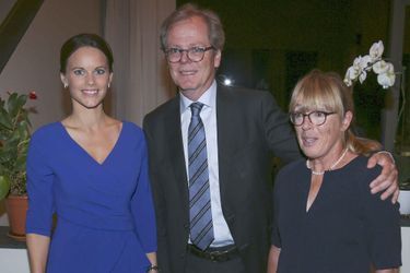 La princesse Sofia avec l'ambassadeur de Suède en Afrique du Sud et sa femme, à Pretoria le 7 septembre 2015