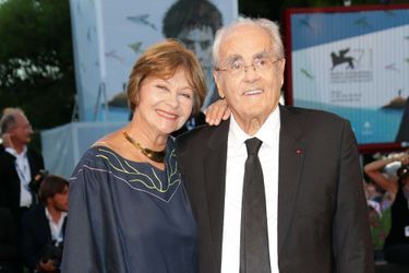 Macha Méril et Michel Legrand a la 71e Mostra de Venise le 28 août 2014.