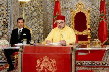 Le roi du Maroc Mohammed VI et son frère le prince Moulay Rachid à Tetouan, le 30 juillet 2016