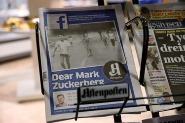 Le grand quotidien "Aftenposten" a remis en Une le célèbre cliché de Nick Ut pour lancer un appel à Facebook.