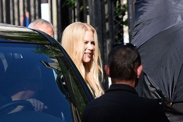 Nicole Kidman se rend au mariage de Zoë Kravitz et Karl Glusman organisé à l'hôtel particulier de Lenny Kravitz à Paris le 29 juin 2019