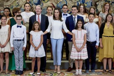 La reine Letizia d'Espagne à Madrid, le 27 juin 2019