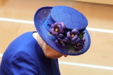 Le chapeau de la reine Elizabeth II à Edimbourg, le 29 juin 2019