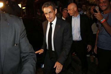 Nicolas Sarkozy, le 2 juillet dernier, après sa garde à vue dans le cadre de l'affaire sur des soupçons de trafic d'influence.