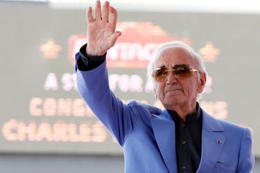 Charles Aznavour ici à Los Angeles, en août 2017. 