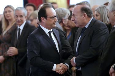 François Hollande et Pierre Gattaz à l'Elysée, le 19 janvier 2015.