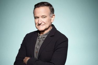 Robin Williams pose pour la série «The Crazy One».