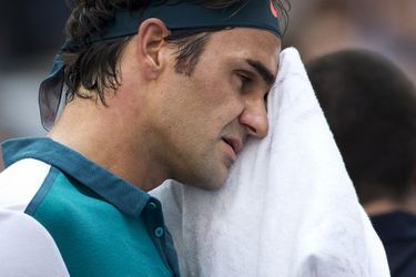 Roger Federer lors de son match contre Leonardo Mayer à l’US Open 2015 le 1er septembre 