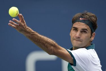 Roger Federer lors de son match contre Leonardo Mayer à l’US Open 2015 le 1er septembre 