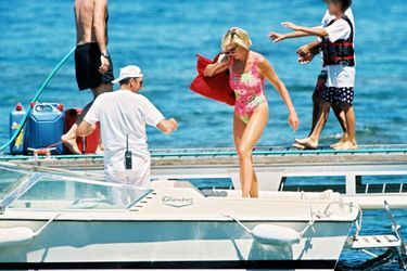 Lady Diana à Saint-Tropez le 16 juillet 1997