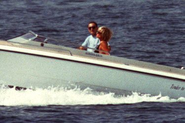 Lady Diana et Dodi Al-Fayed en Méditerranée le 22 août 1997