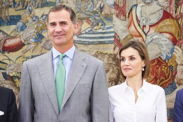 La reine Letizia et le roi Felipe VI d&#039;Espagne à Madrid, le 2 septembre 2015