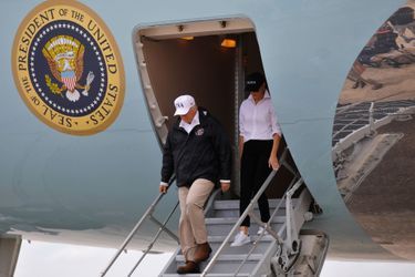 Melania Trump en déplacement au Texas, le 29 août 2017.