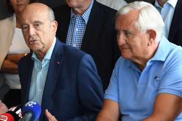 Jean-Pierre Raffarin aux côtés d&#039;Alain Juppé le 9 septembre 2018.