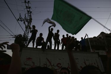 Des Palestiniens célèbrent le cessez-le-feu