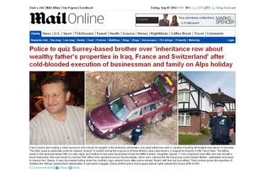 Nos confrères du Daily Mail mettent à la Une le visage du père,  Saad al Hilli, un Britannique d&#039;origine irakienne.