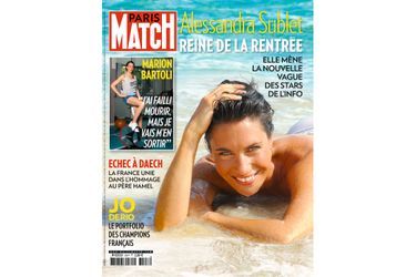 Alessandra Sublet en couverture de Paris Match, n°3507.