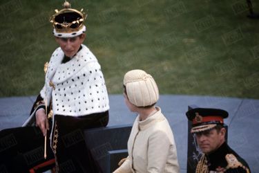 Charles, couronné prince de Galles, le 1er juillet 1969 au Château de Caernarfon.
