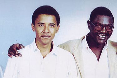 Barack et Malik Obama en 1987.