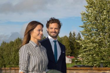La princesse Sofia et le prince Carl Philip de Suède à Karlstad, le 27 août 2015