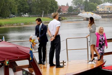 La princesse Sofia et le prince Carl Philip de Suède à Karlstad, le 27 août 2015