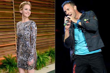 Jennifer Lawrence et Chris Martin se fréquenteraient depuis le mois de juin, en toute discrétion (montage).