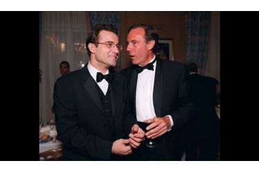 En compagnie de Xavier Couture à une soirée privée organisée au Carlton de Cannes, en marge du Festival en 1999.