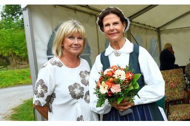 La reine Silvia de Suède à Ekero, le 26 août 2015