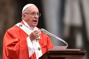 Le pape François lors de la messe donnée le 29 juin