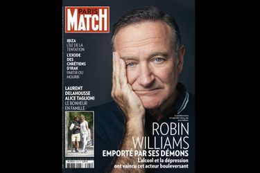 Robin Williams en couverture du numéro 3404 de Paris Match.