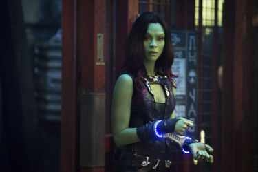 Zoe Saldana incarne Gamora dans «Les gardiens de la galaxie», de James Gunn.