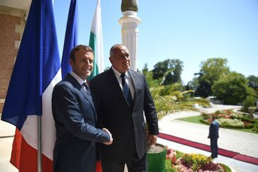 Emmanuel Macron et le Premier ministre bulgare Boïko Borissov.