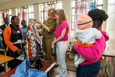 La reine des Belges Mathilde et la princesse Elisabeth de Belgique, le 26 juin 2019 au Kenya