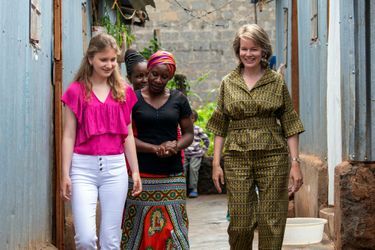 La reine des Belges Mathilde et sa fille aînée la princesse Elisabeth de Belgique au Kenya, le 26 juin 2019