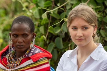 La princesse Elisabeth de Belgique chez les Massaï au Kenya, le 27 juin 2019