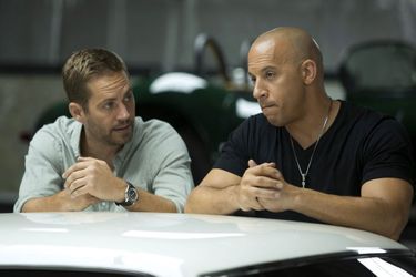 Paul Walker et Vin Diesel sur le tournage de &quot;Fast and Furious&quot; 