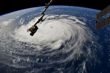 L'ouragan Florence photographié depuis la Station spatiale internationale. 