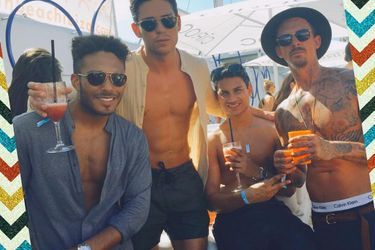 La star anglaise de télé-réalité Joey Essex a célébré son 25ème anniversaire à Ibiza entre amis le 29 juillet dernier. 